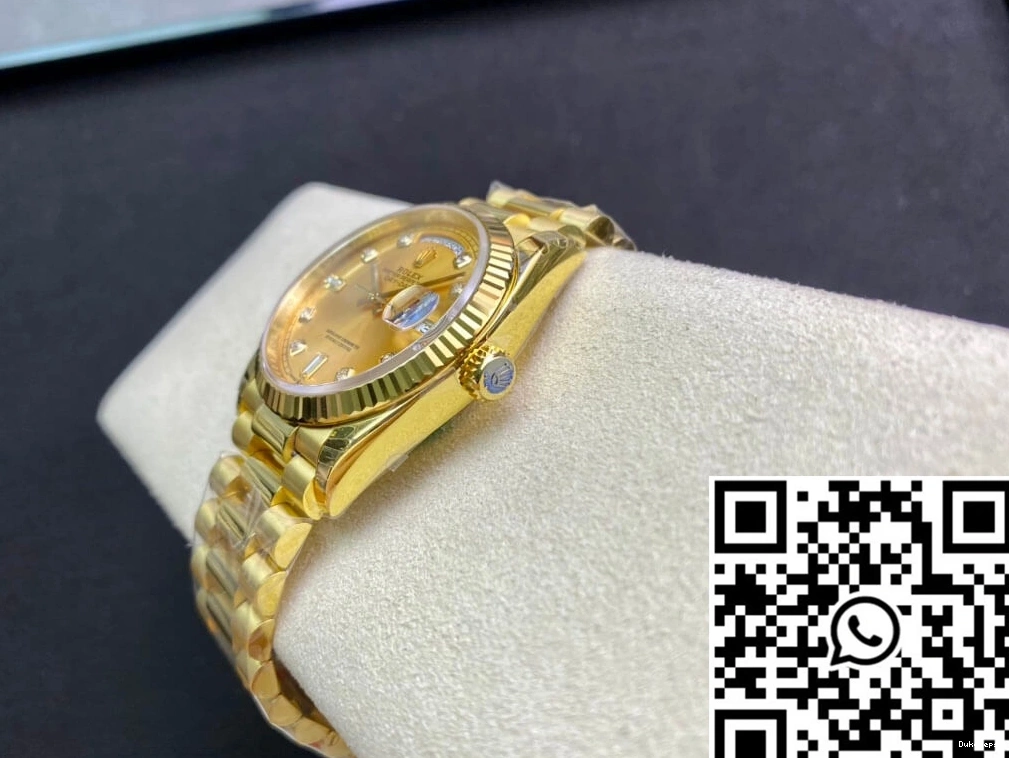 M128238-0008 Day-Date Yellow Rolex Factory Champagne Gold Dial EW 0723